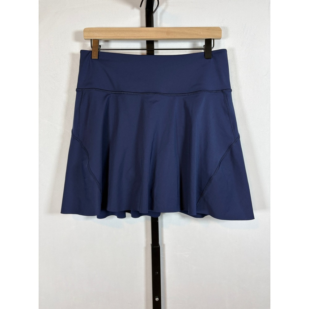 Athleta Ace Tennis Skort Womens Medium Navy Blue 15.5" Activewear Athletic Skirt